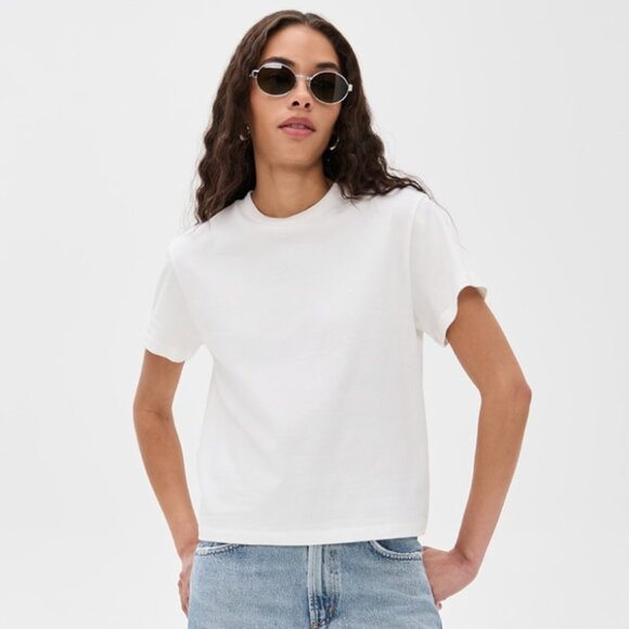 Reformation Tops - Reformation Crew Neck White Tee Shirt